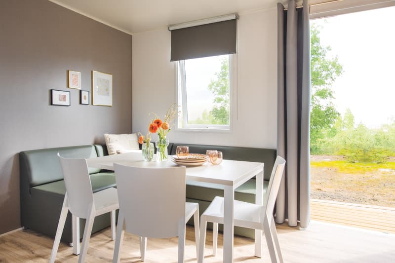 Mobil-home 6 personnes 3 chambres 1 salle de bain - Séjour
