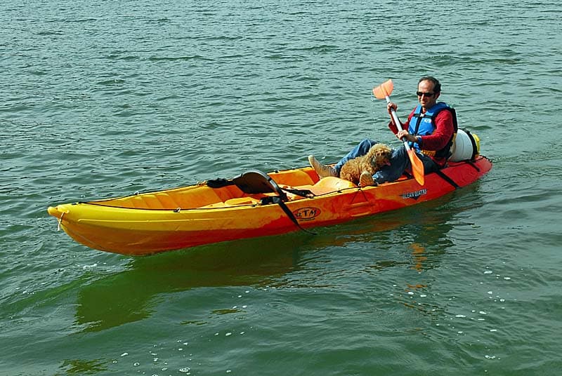 Canoe sur le lac de Charmes