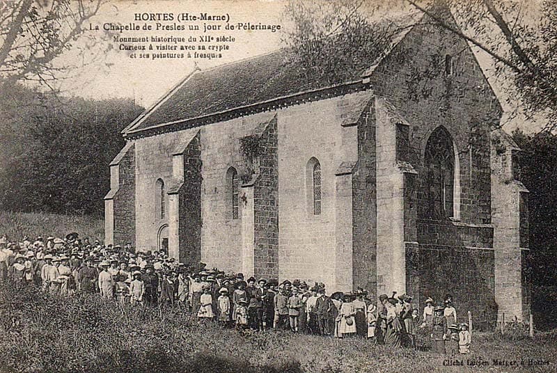 Carte postale de la chapelle de Presles à Marcilly-en-Bassigny