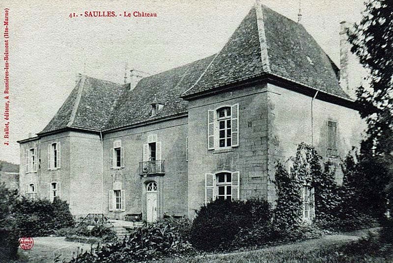 Carte postale du château de Saulles