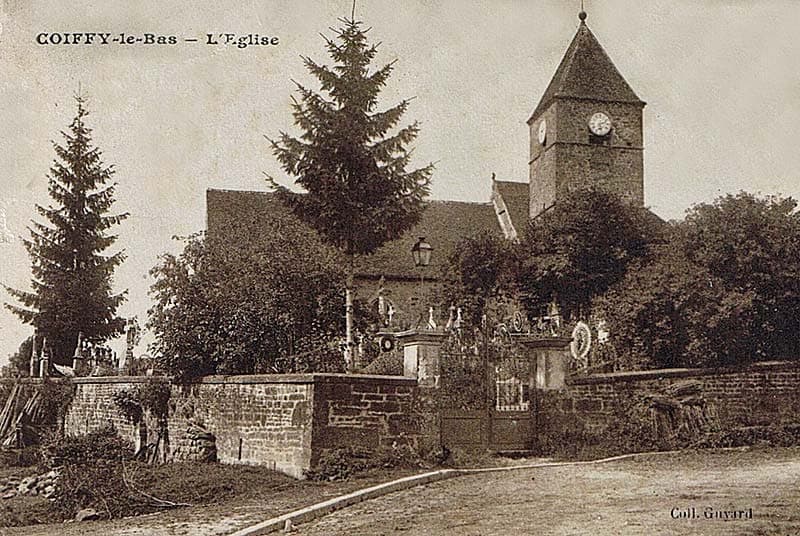 Carte postale de l'église de Coiffy-le-Bas