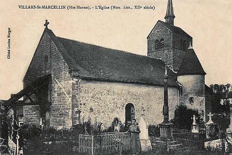 Carte postale de l'église de Villars-Saint-Marcellin