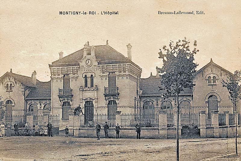 Carte postale de l'école ménagère de Montigny-le-Roi