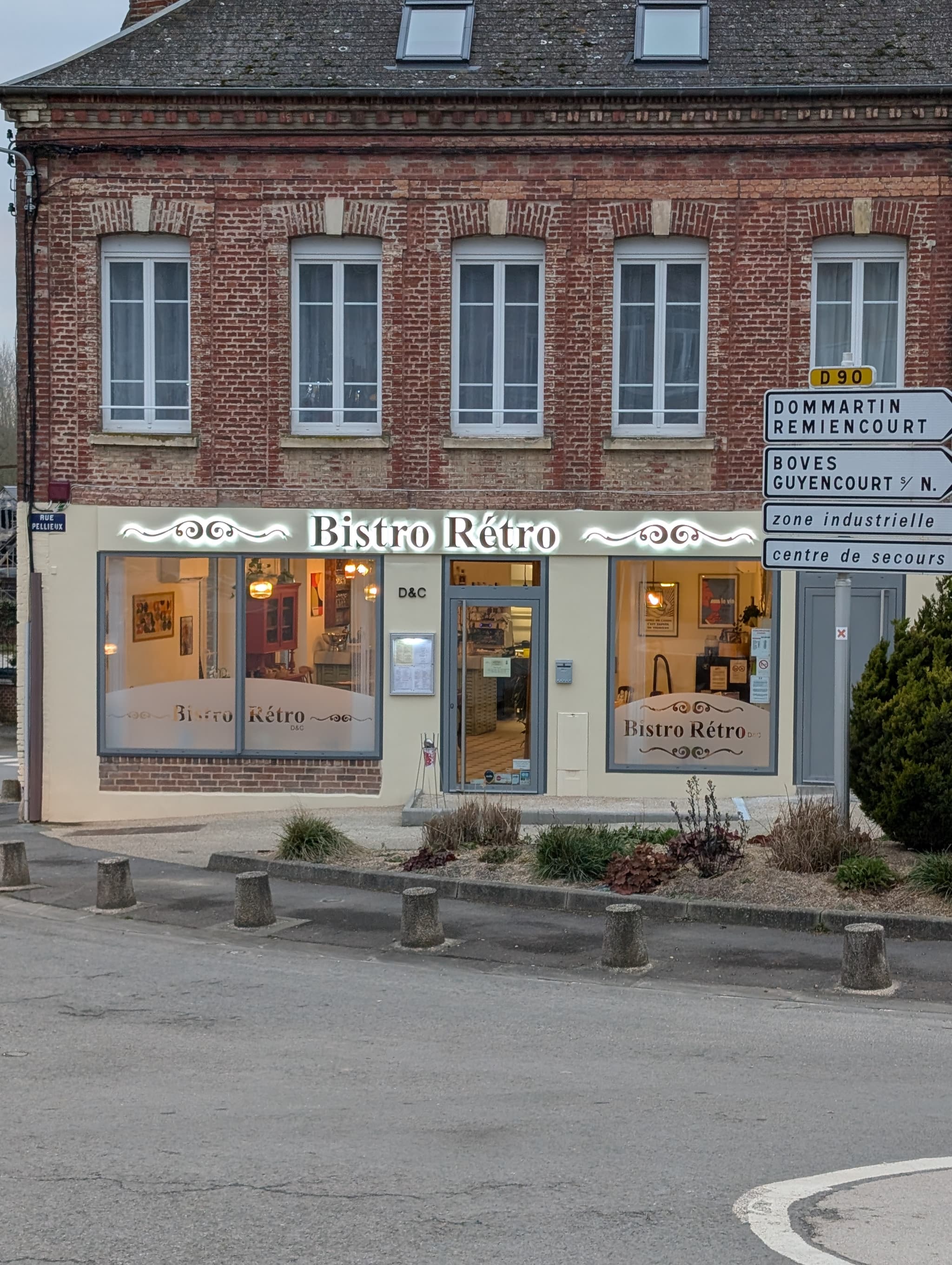 bistro rétro façade