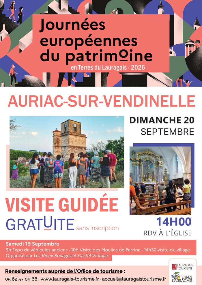 Visite guidée d'Auriac-sur-Vendinelle