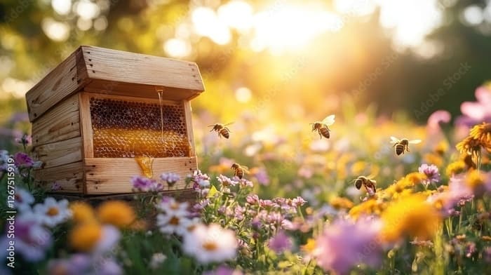 Démonstration : les abeilles s'invitent dans le parc du château d'Acquigny