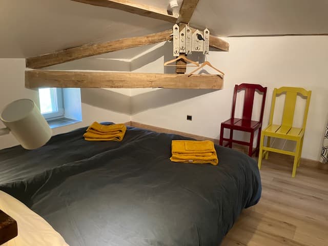 La Petite Maison - Anan - La chambre parentale- Comminges Pyrénées