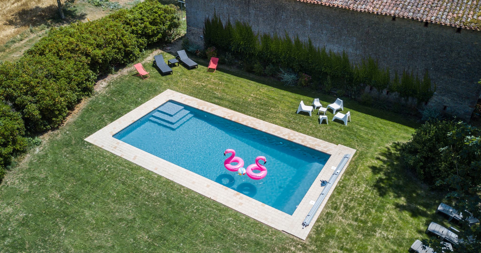 Photo piscine haut