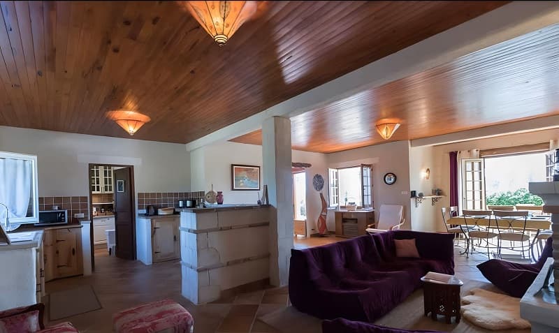 Vignaux gîte de Gascogne - salon cuisine