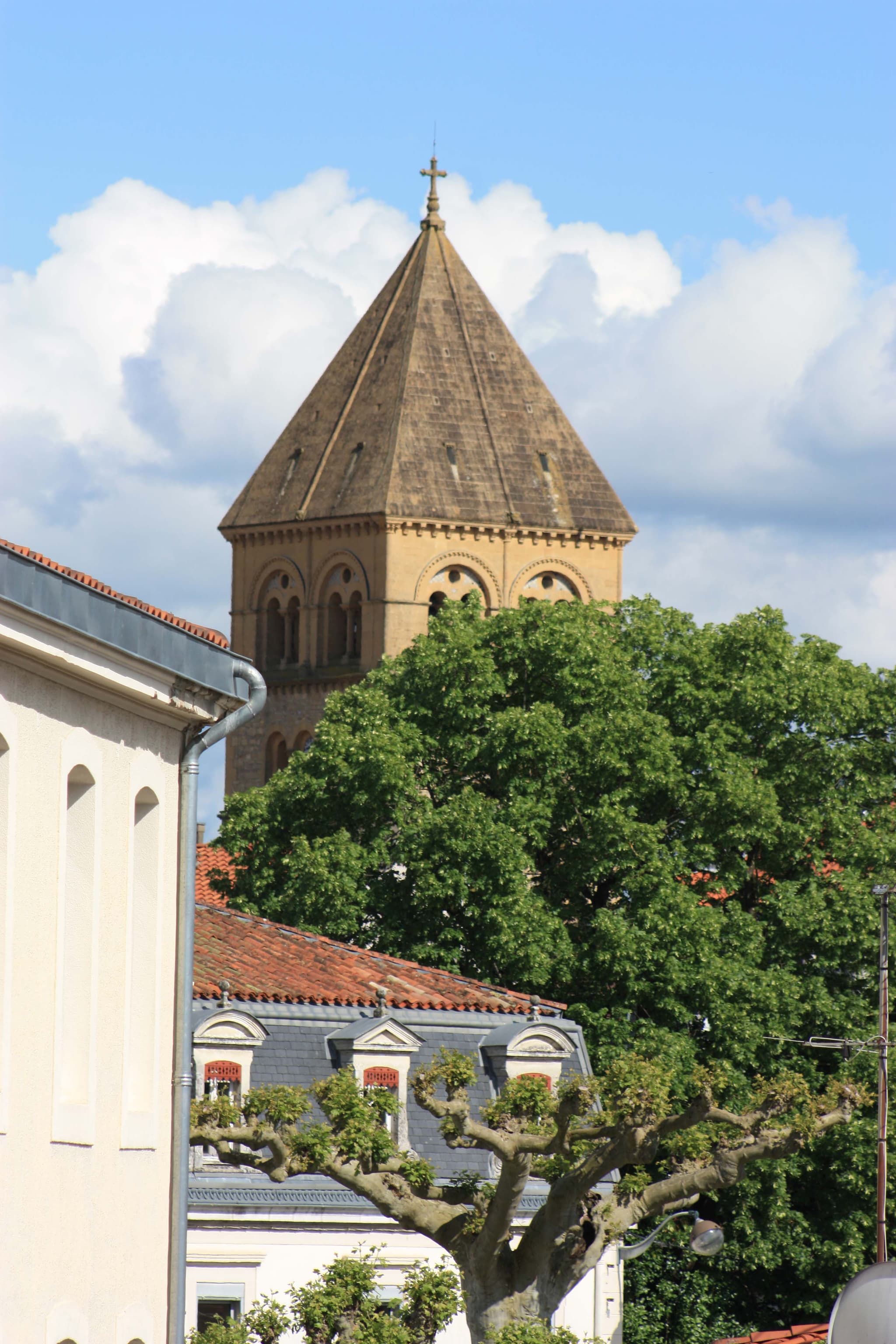Villa Margalideto Saint Gaudens Vue sur la collégiale Comminges Pyrénées2