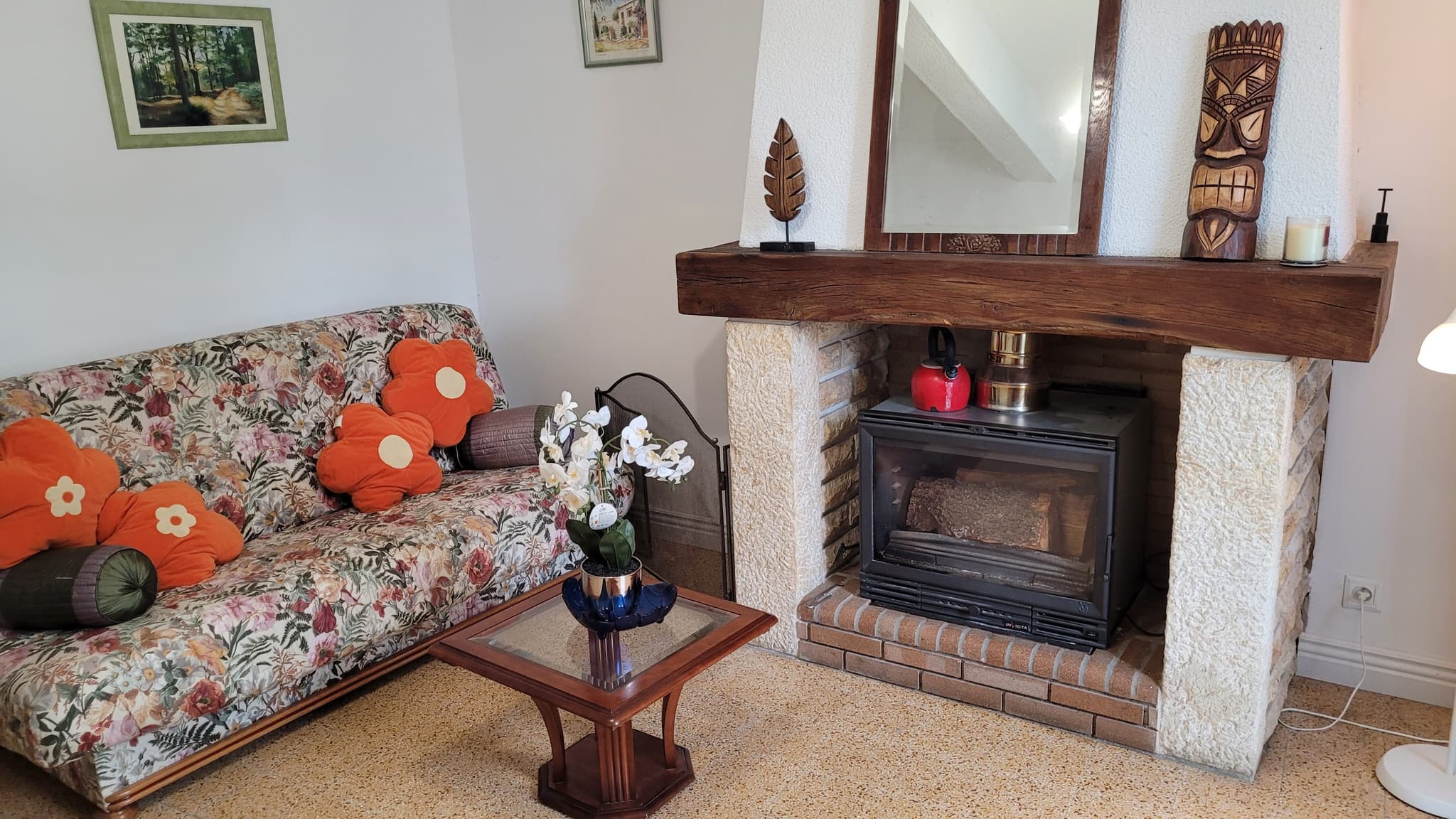 maison de vacances (salon cheminée)L'Isle-en-Dodon Comminges Pyrénées
