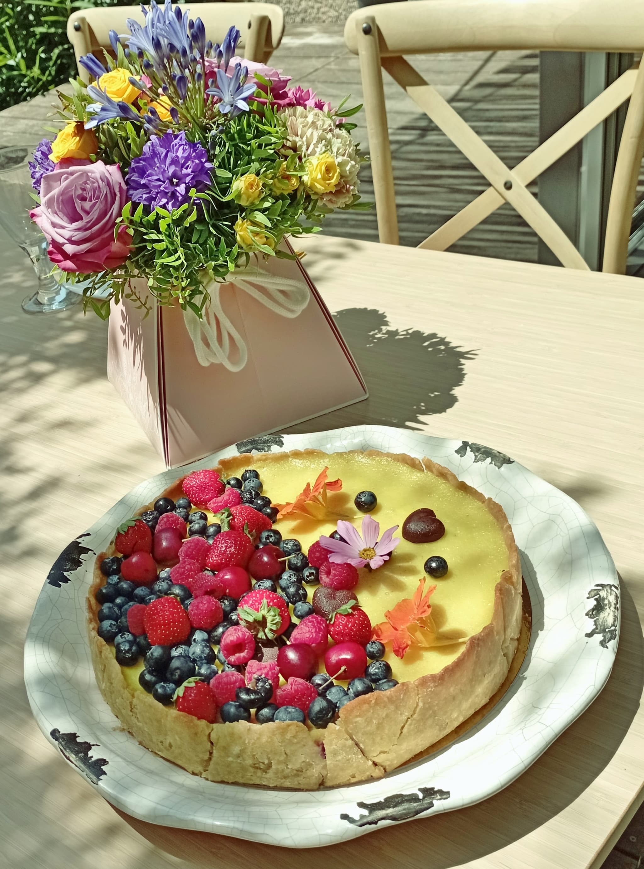 TARTE FRUITS ET FLEURS