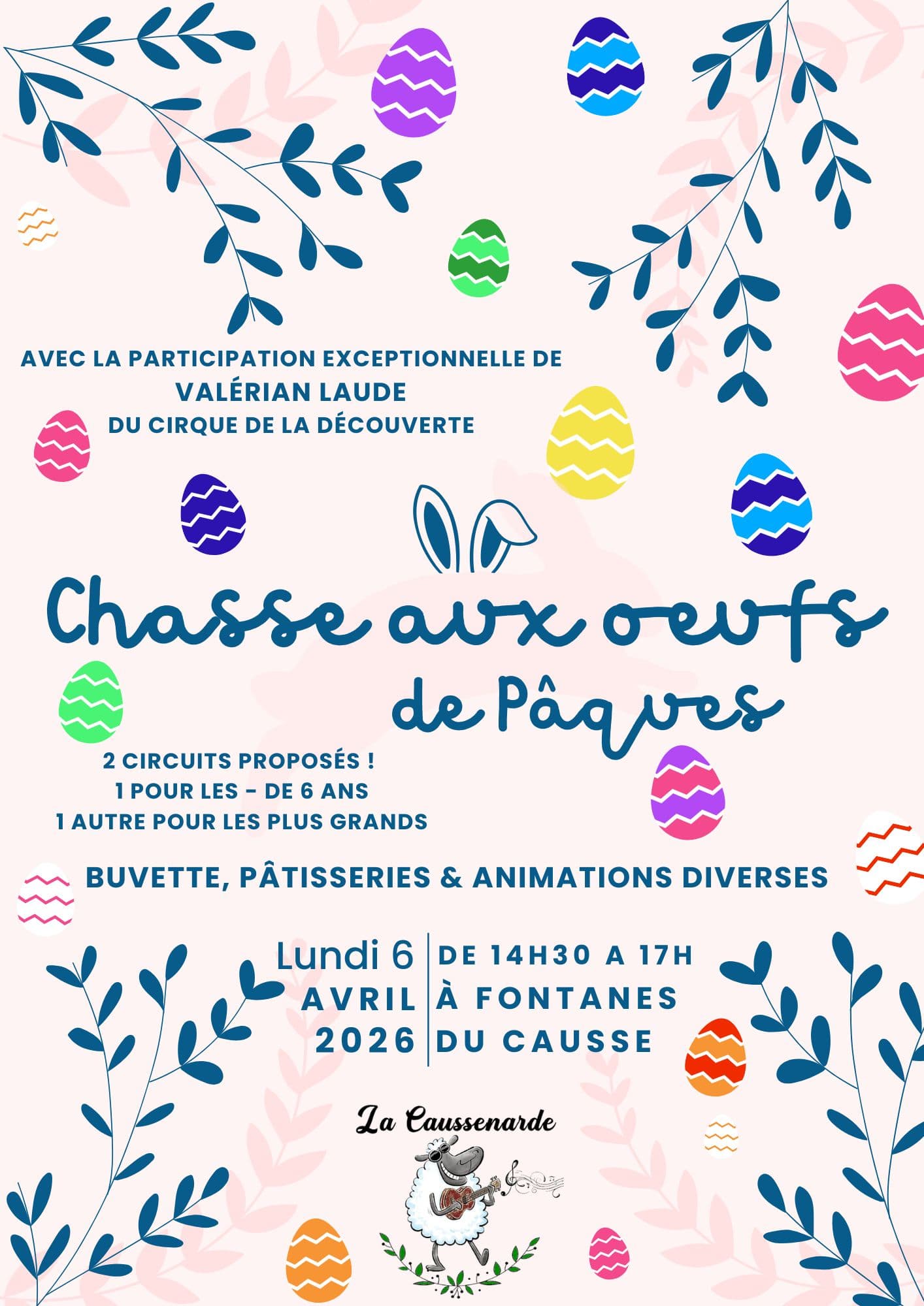 Chasse aux oeufs à Fontanes du Causse