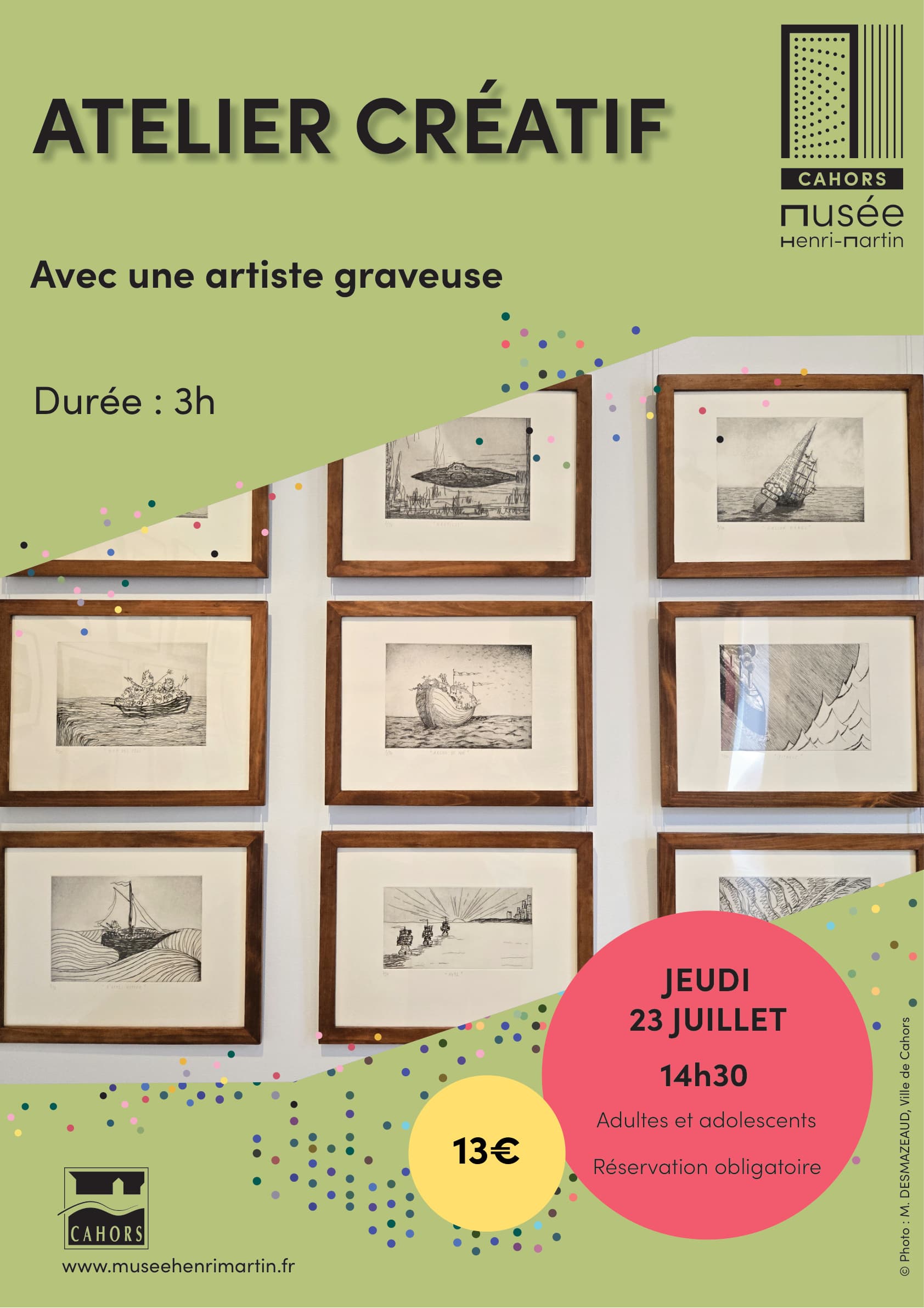 Atelier gravure au Musée Henri-Martin