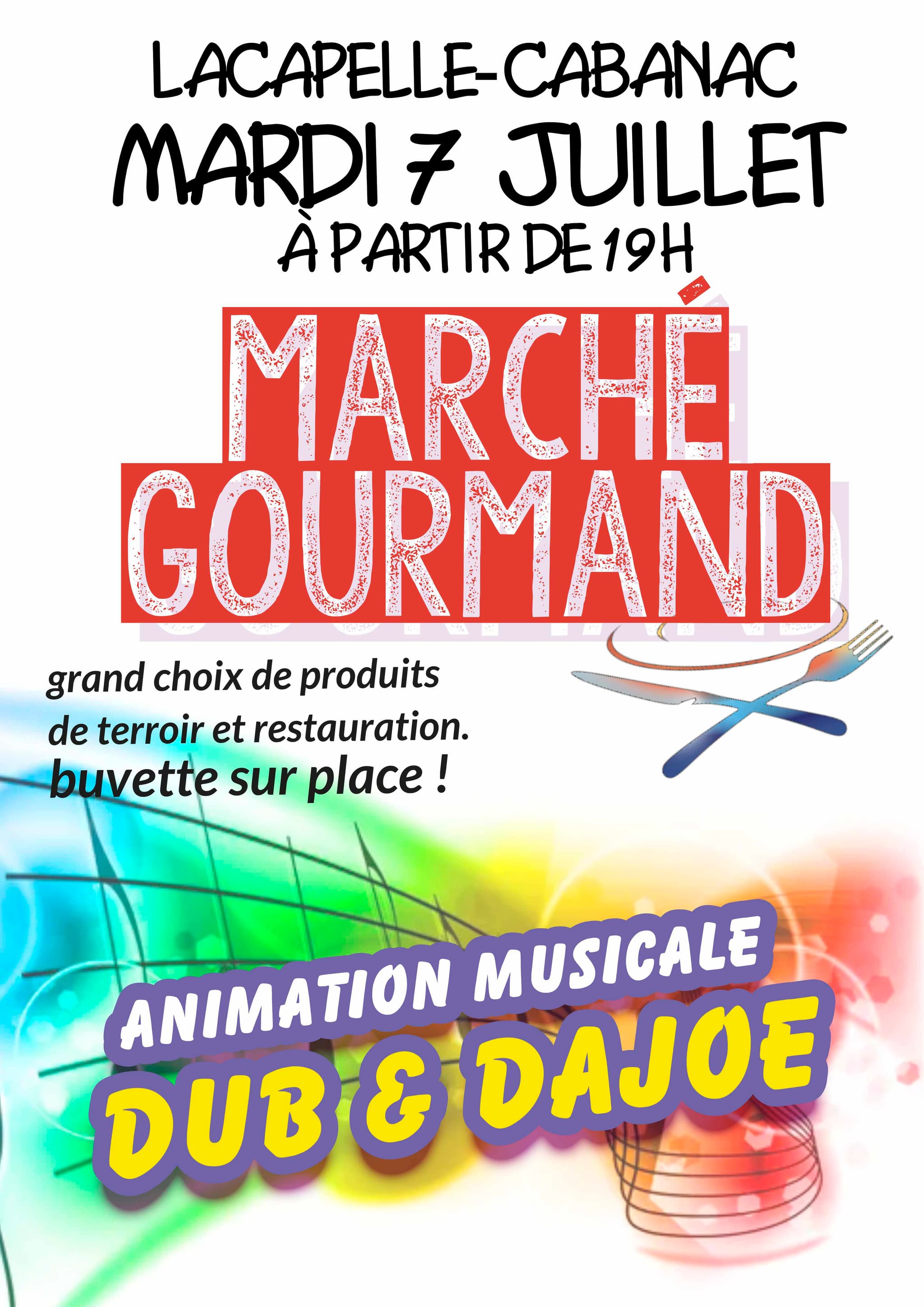 affiche marché gourmand 2026_modern