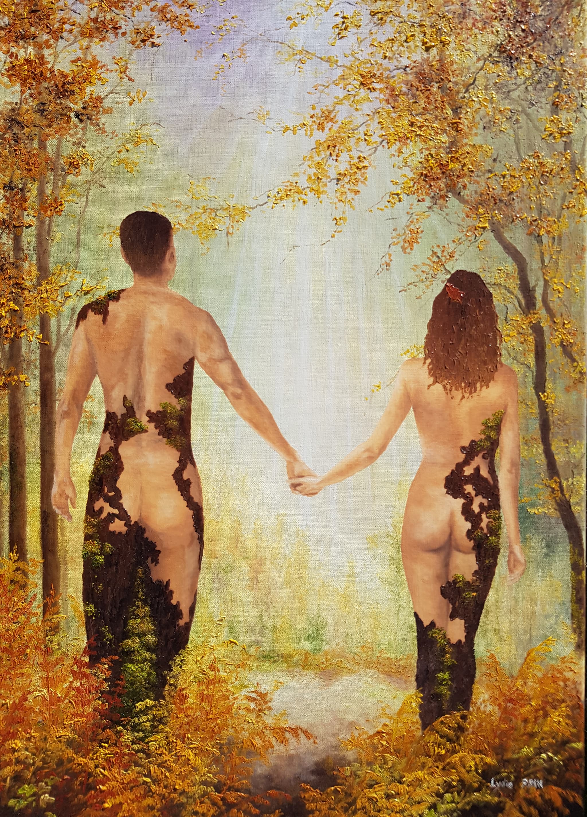 Allons vers la lumière ( 50 cm x 70 cm )