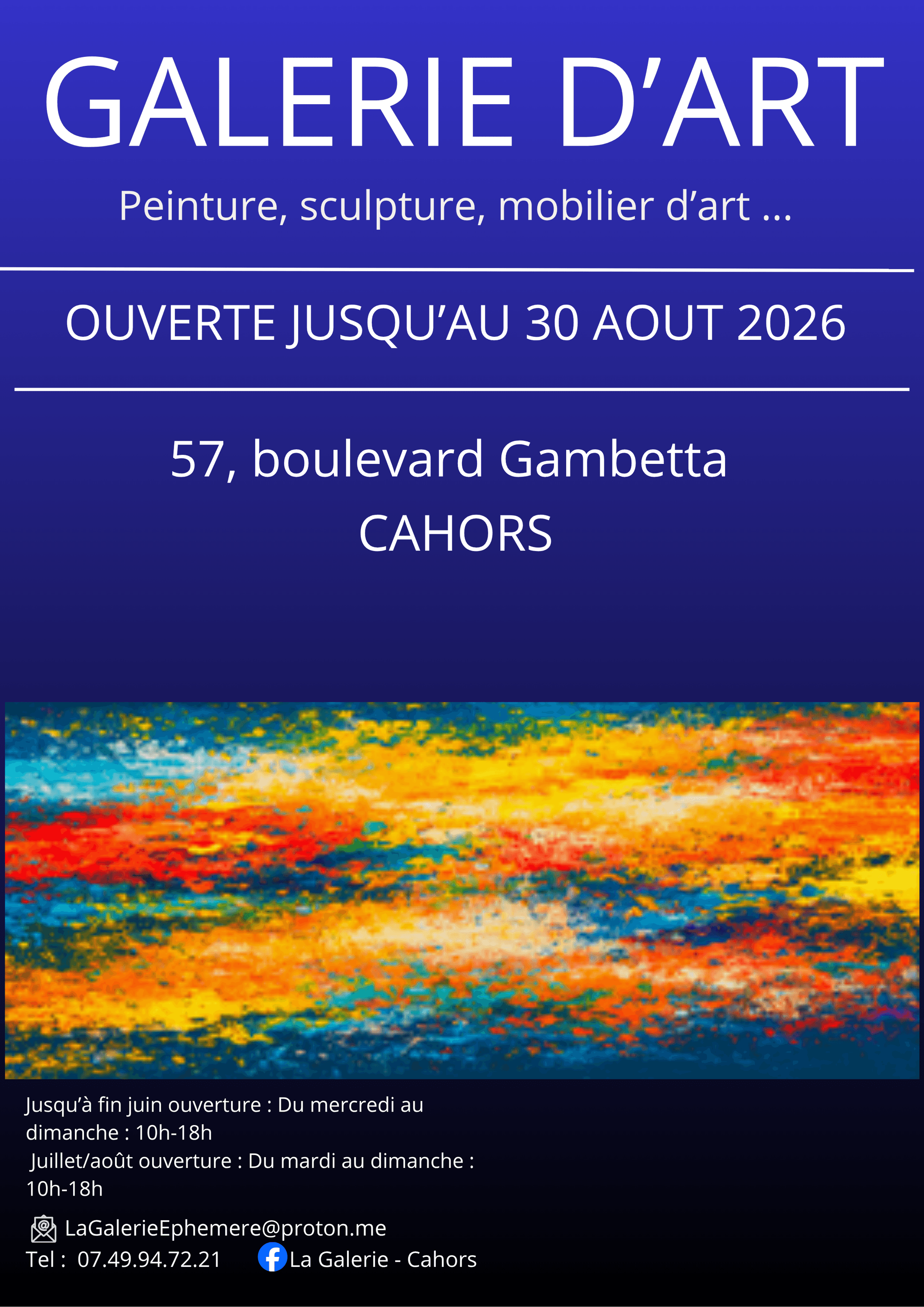 Copie de Affiche Exposition Art Moderne Simple Photo Blanc Noir - 2