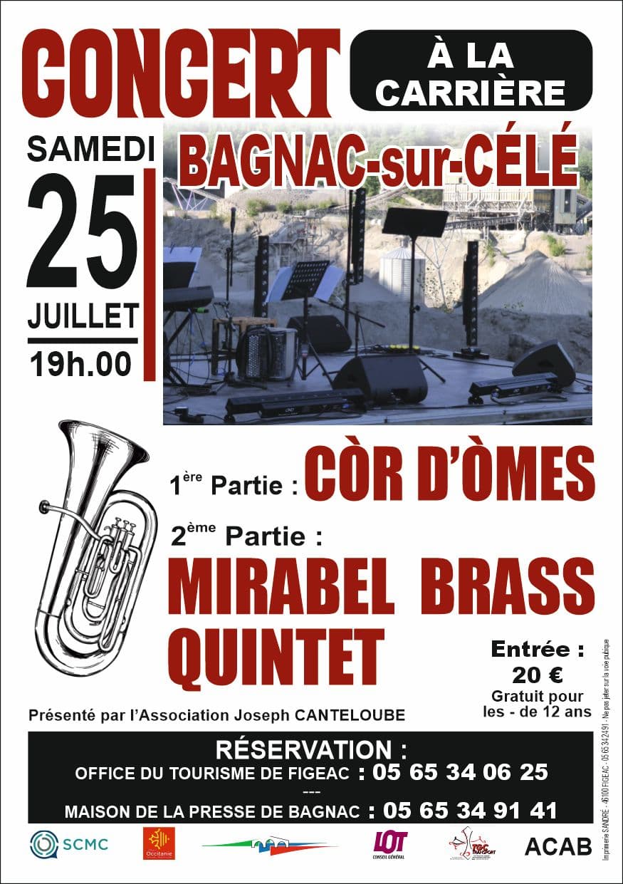 Concert "cuivres" à la carrière de Bagnac-sur-Célé