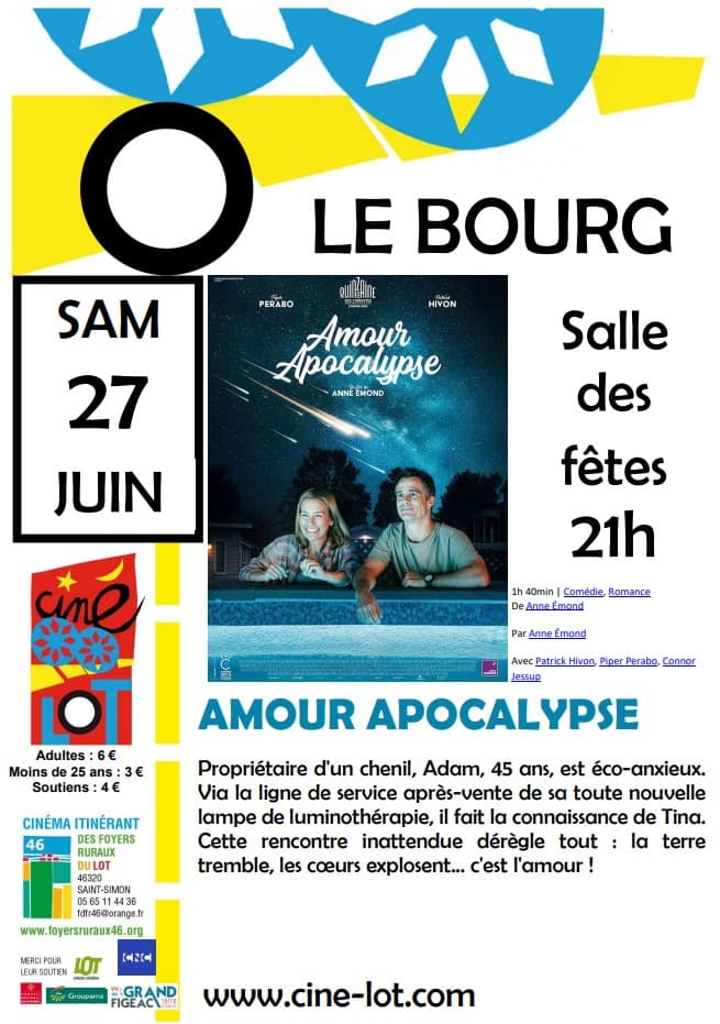 Ciné-lot à Le Bourg : "Amour Apocalypse"