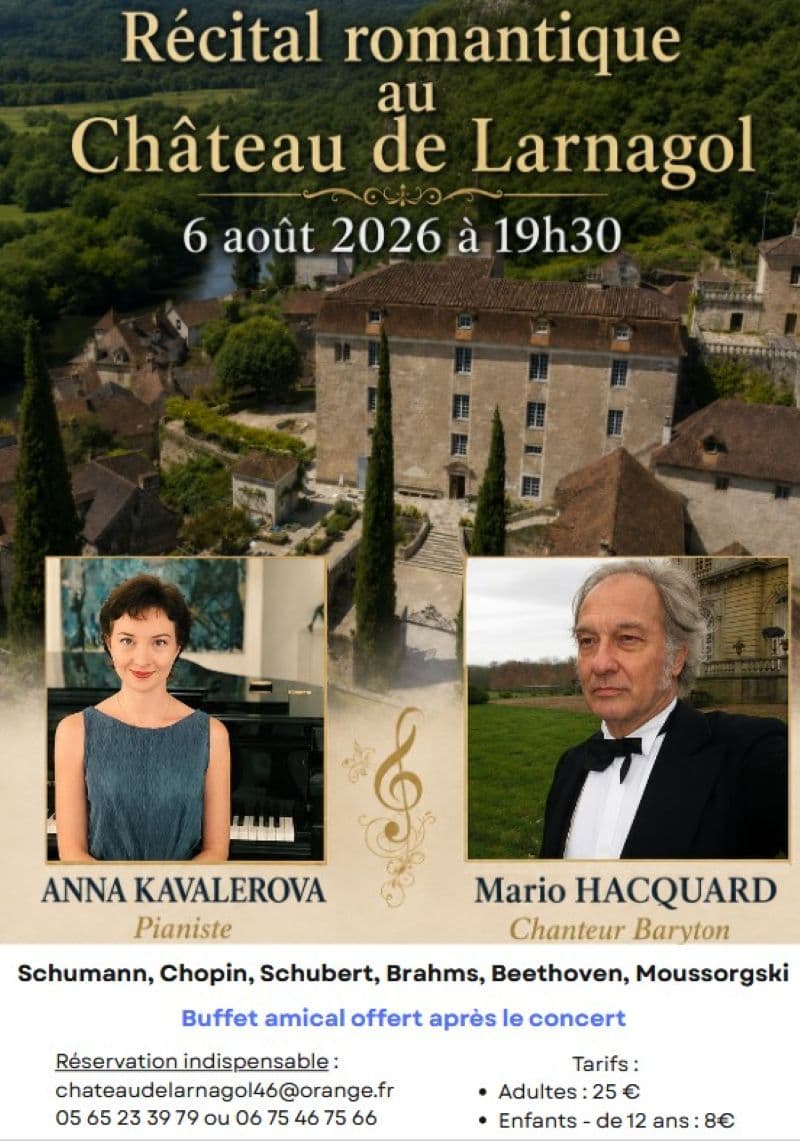 Récital romantique au Château de Larnagol