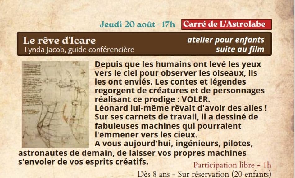 la fabuleuse histoire de Léonard de Vinci