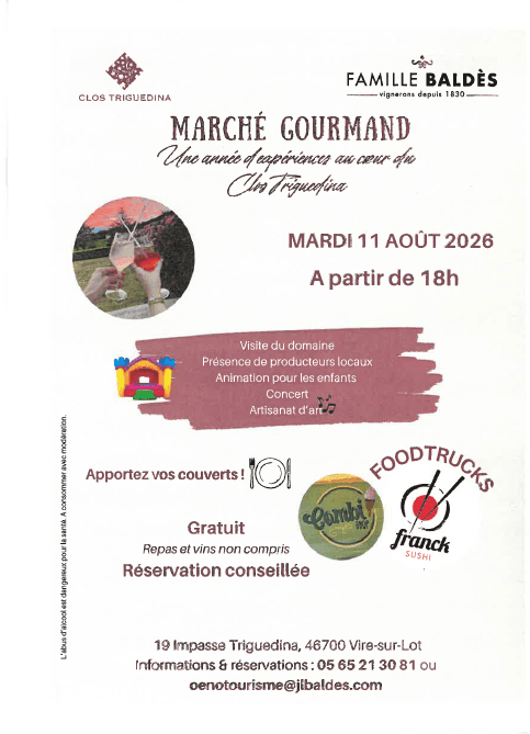 Marché Gourmand au Clos Triguedina