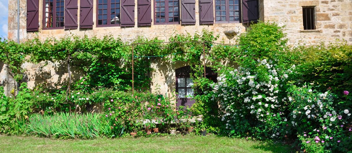 Facade et jardin