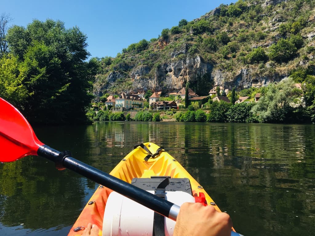 A bord de l'un de nos kayaks