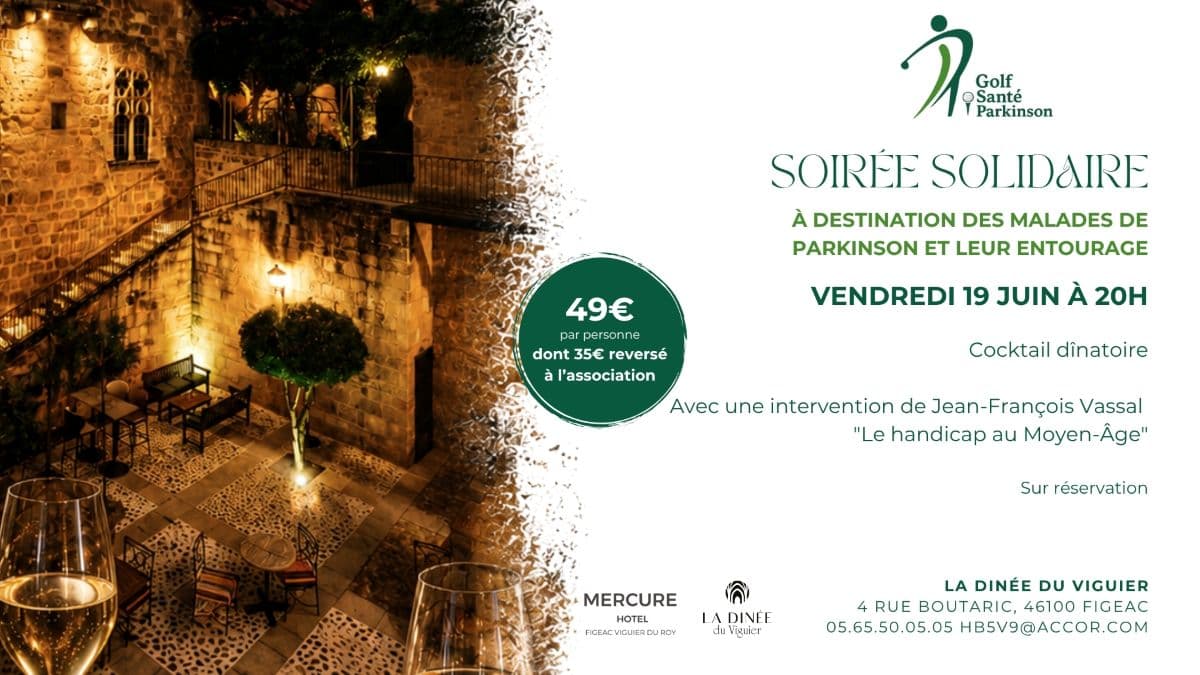 "Soirée solidaire Parkinson, Hôtel Viguier du Roy Figeac