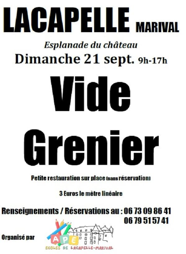 Lacapelle Marival vide grenier