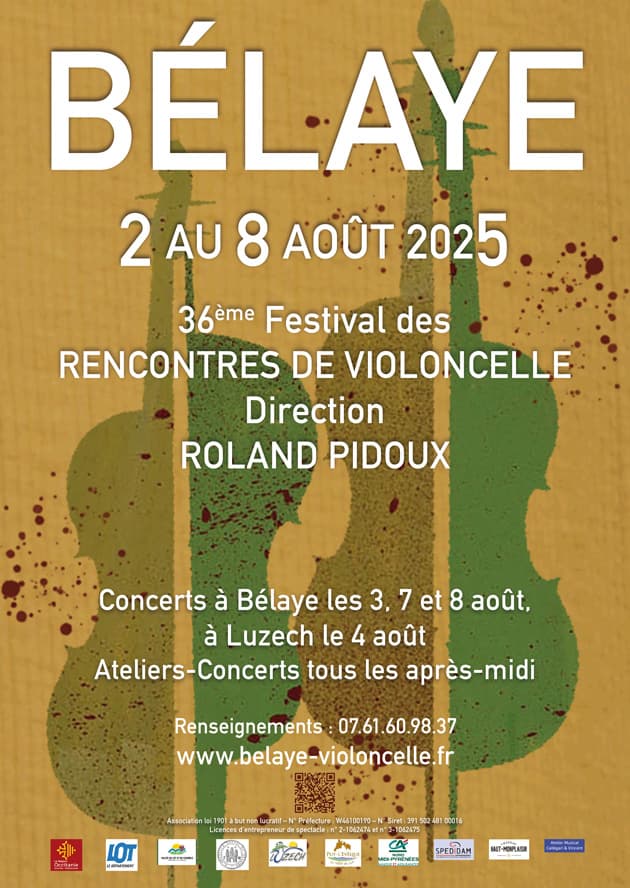 Rencontres de Violoncelle de Bélaye : Concert de Luzech le lundi soir