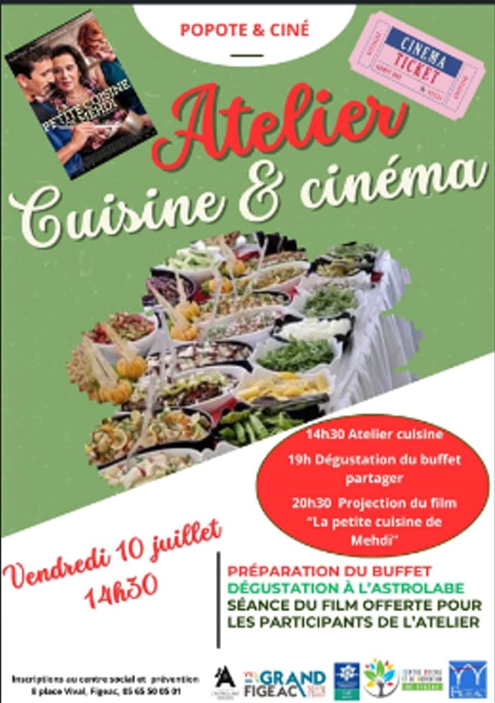 cuisine et ciné centre social Figeac 10-07