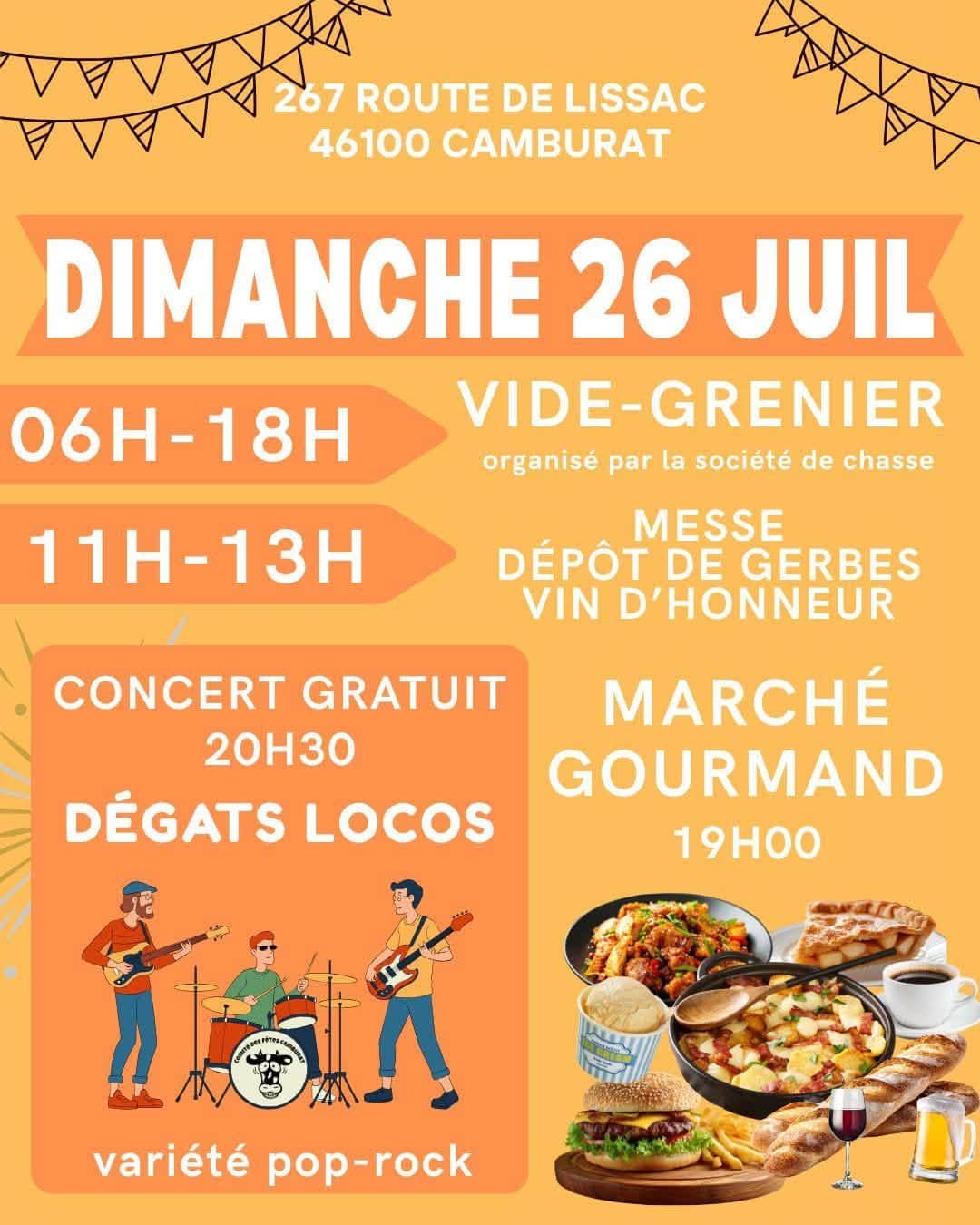 Brocante, vide-greniers à Camburat