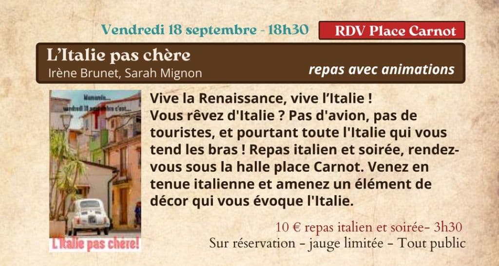 italie pas chère