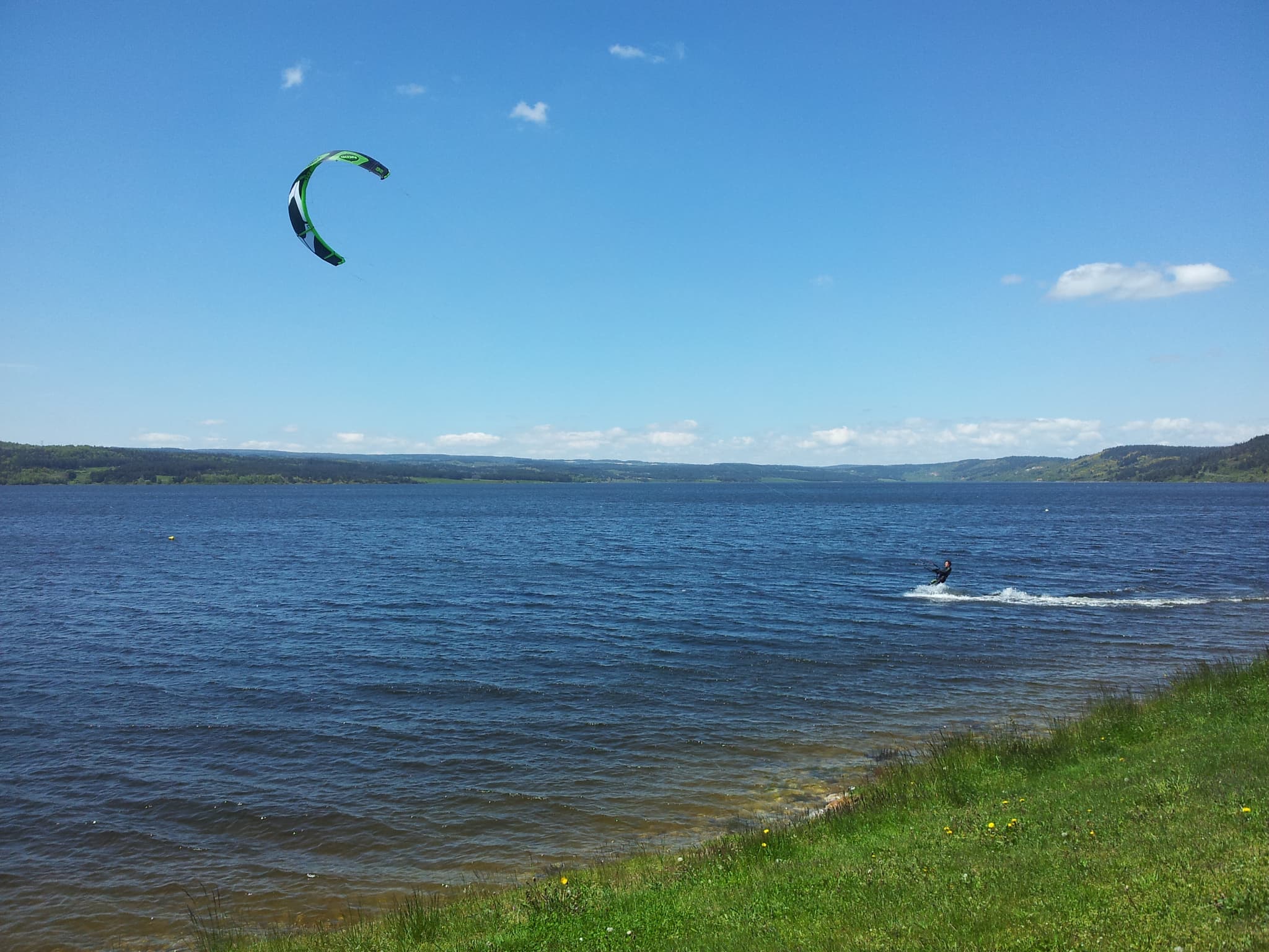 Lac de Naussac - kitesurf