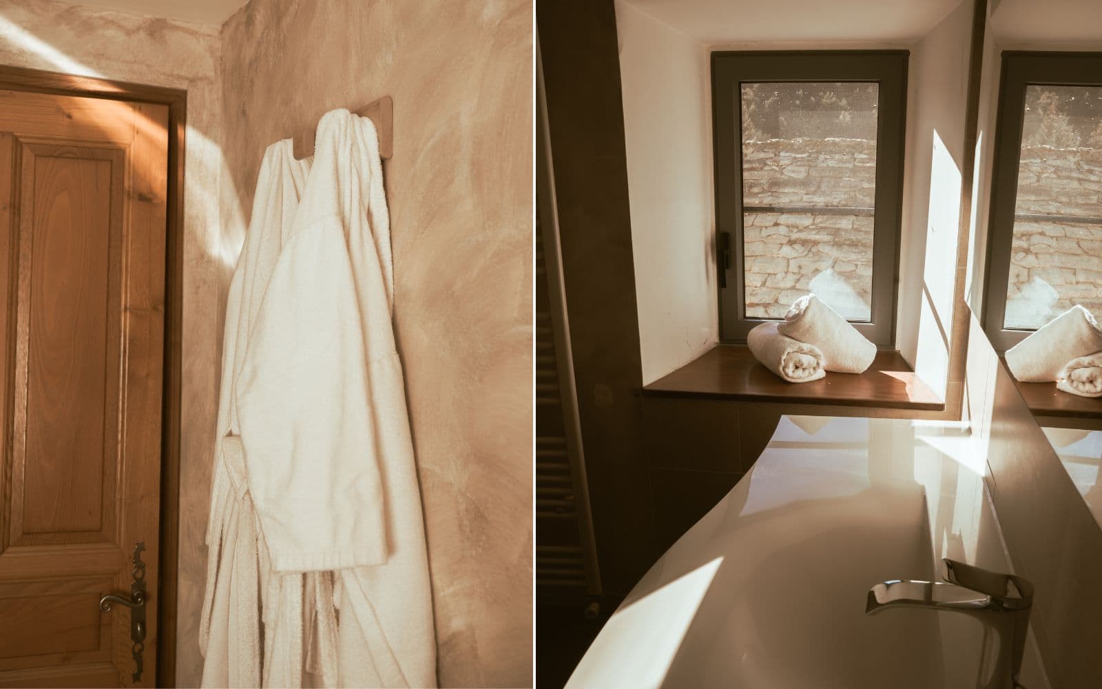 Salle de bain de la chambre double - Maison Caussenarde