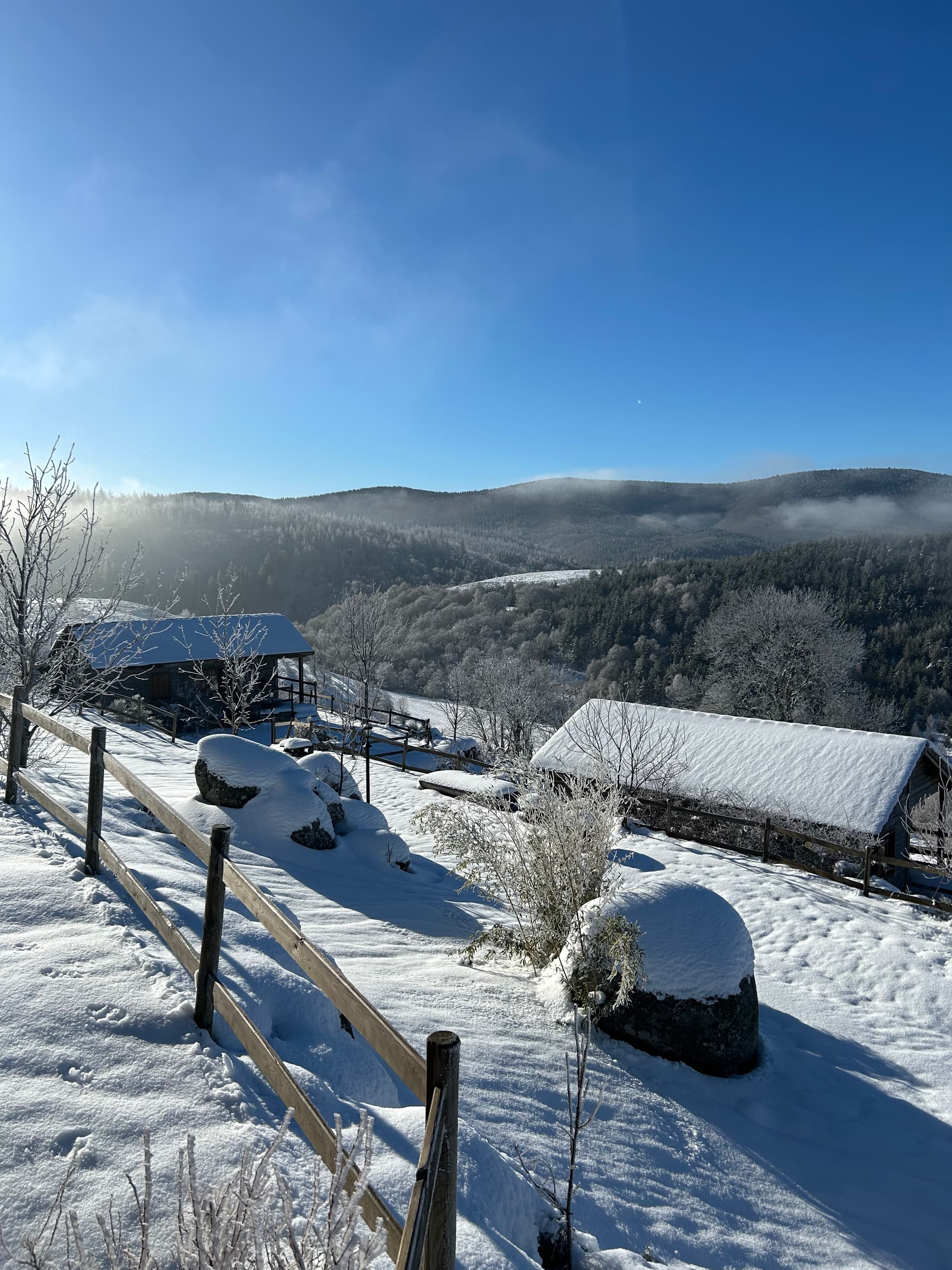 Vue Chalets La Tchourette
