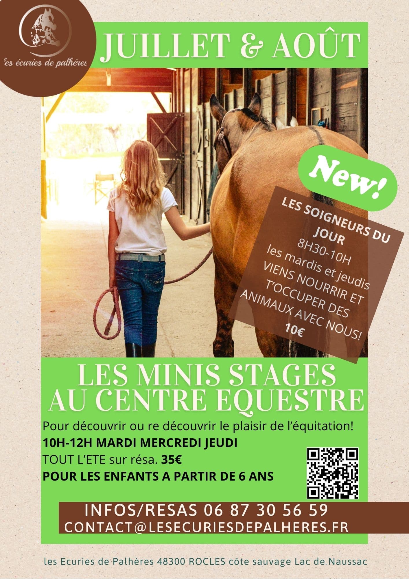 Les minis stages été 2026