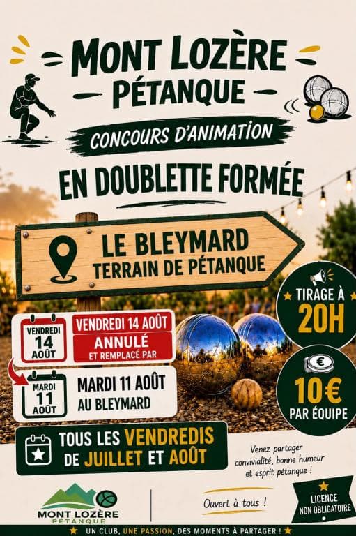 Mont Lozere pétanque