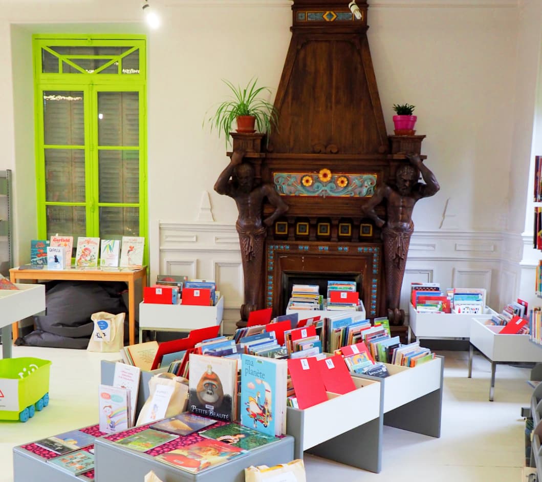 Espace album cheminée_médiathèque