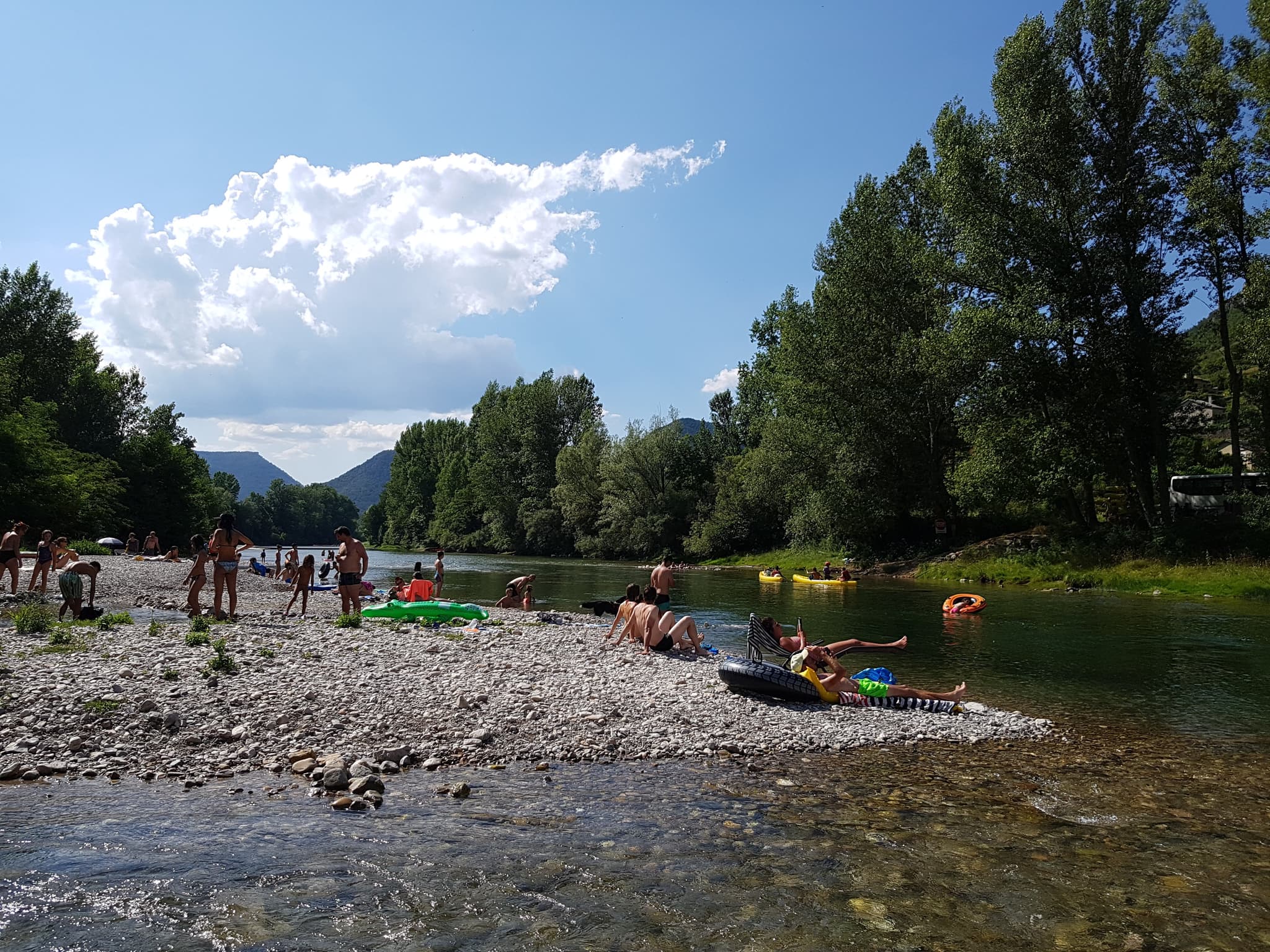Plage camping