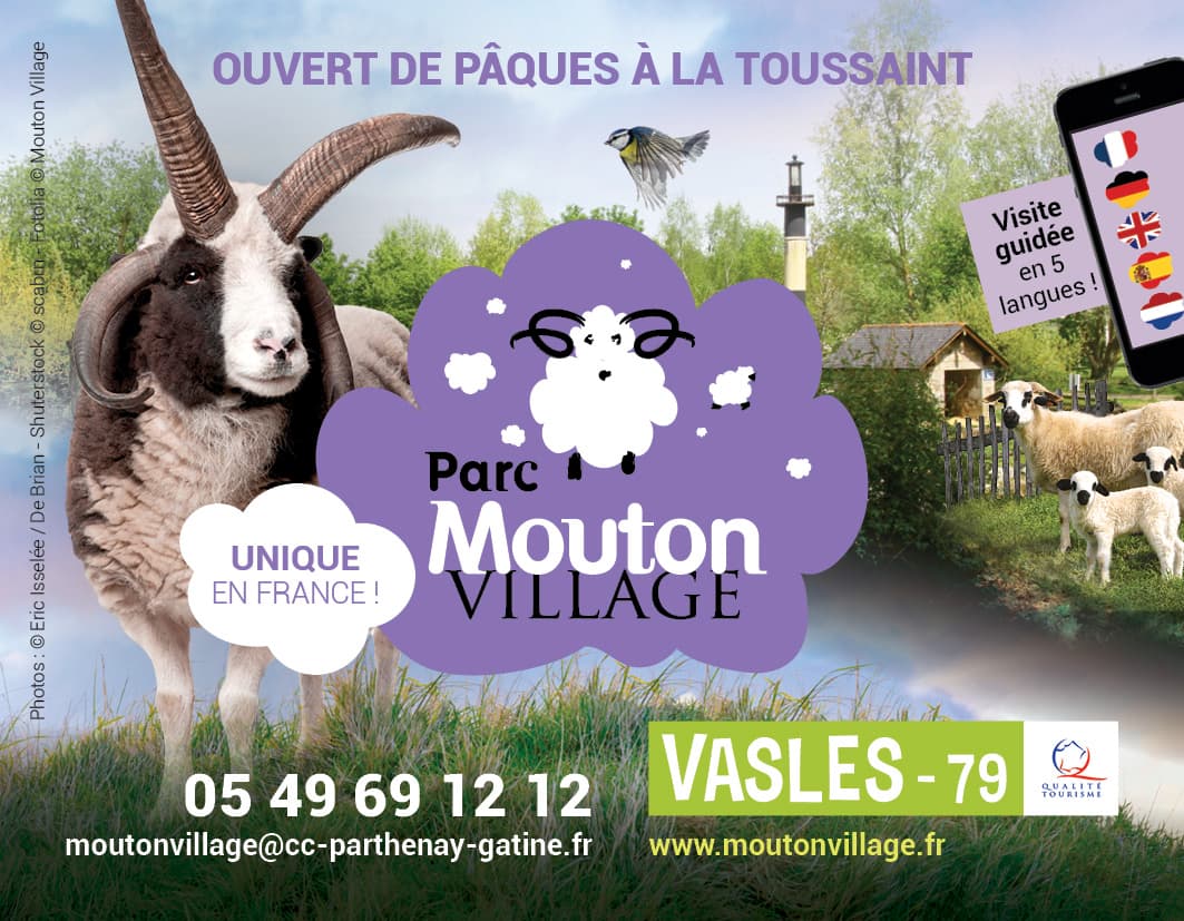 Le parc touristique Mouton Village à Vasles