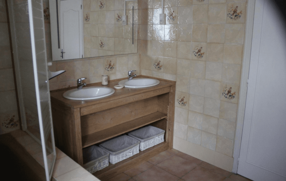 La salle de bain du gîte Au bord de Sèvre (G 764) à Coulon