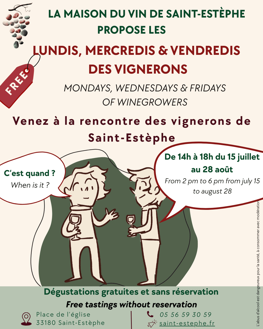 2026 Lundis Mercredis et Vendredis des vignerons 15/07 au 28/08/2026 - 1