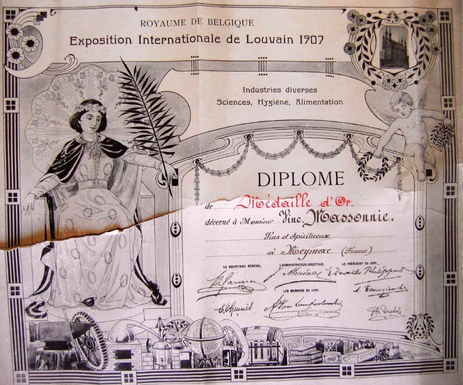 Diplome de Vincent Massonie