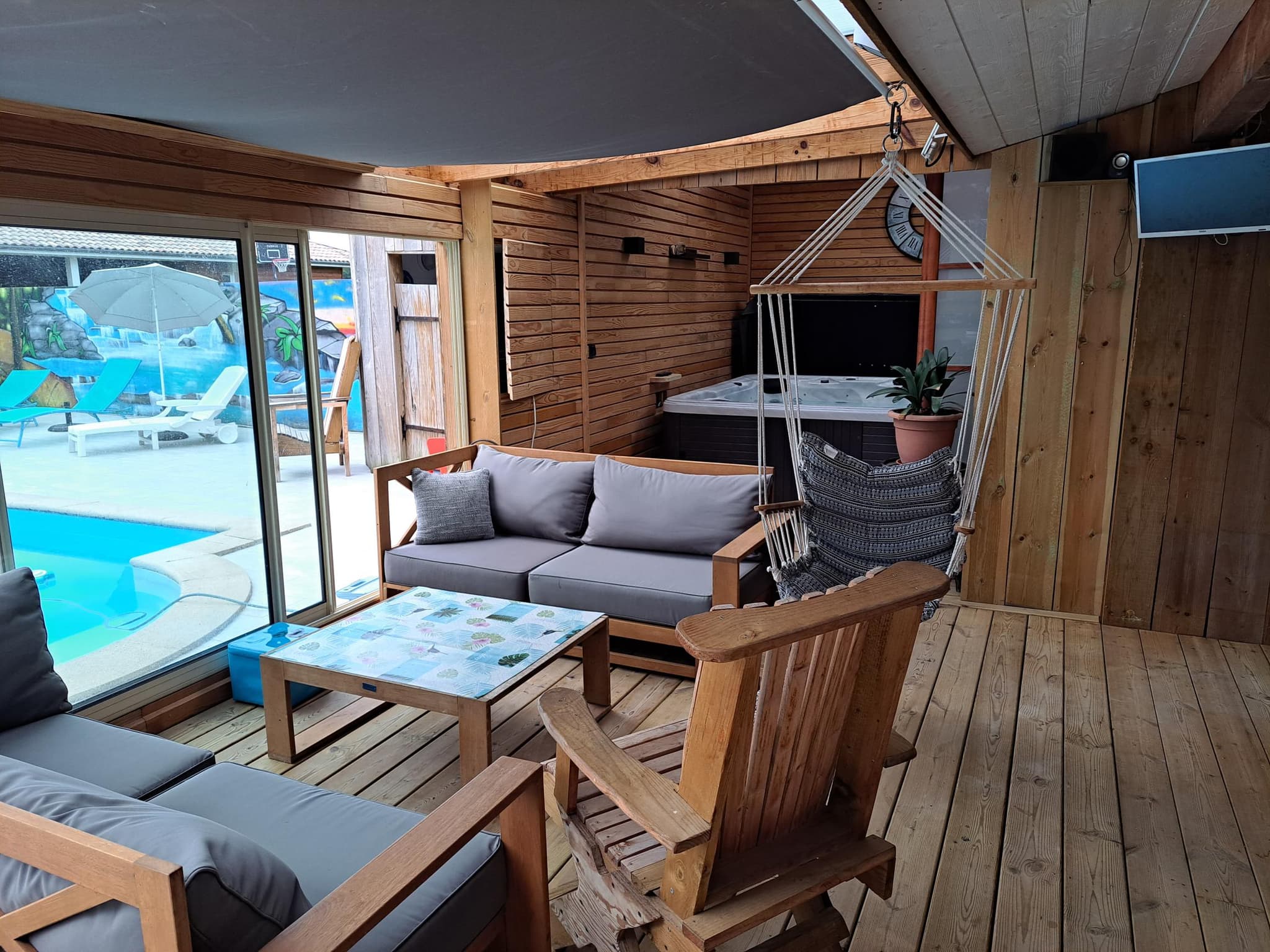 Terrasse couverte