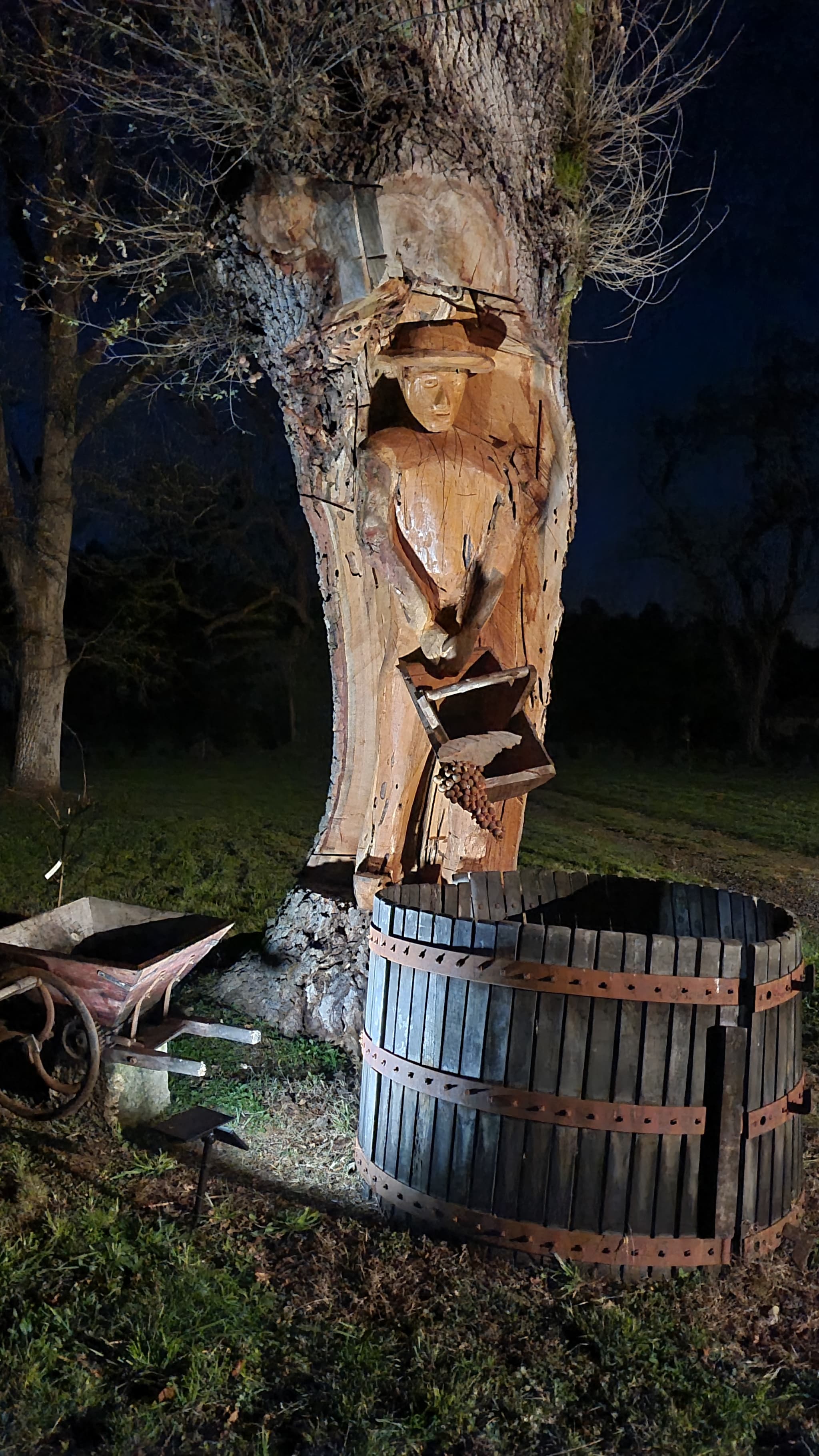 2025 - LACQ - Airial de Lachayre - Sculpture dans le tronc - ©Airial de Lachayre