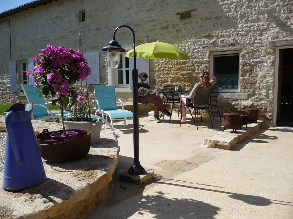 Gite la Ponne, la terrasse
