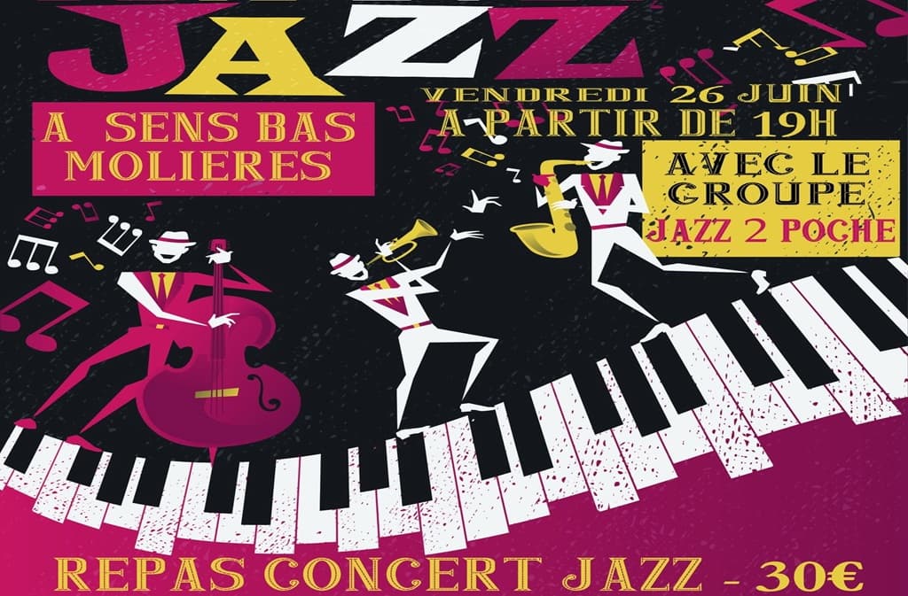 Diner concert jazz 2 poche