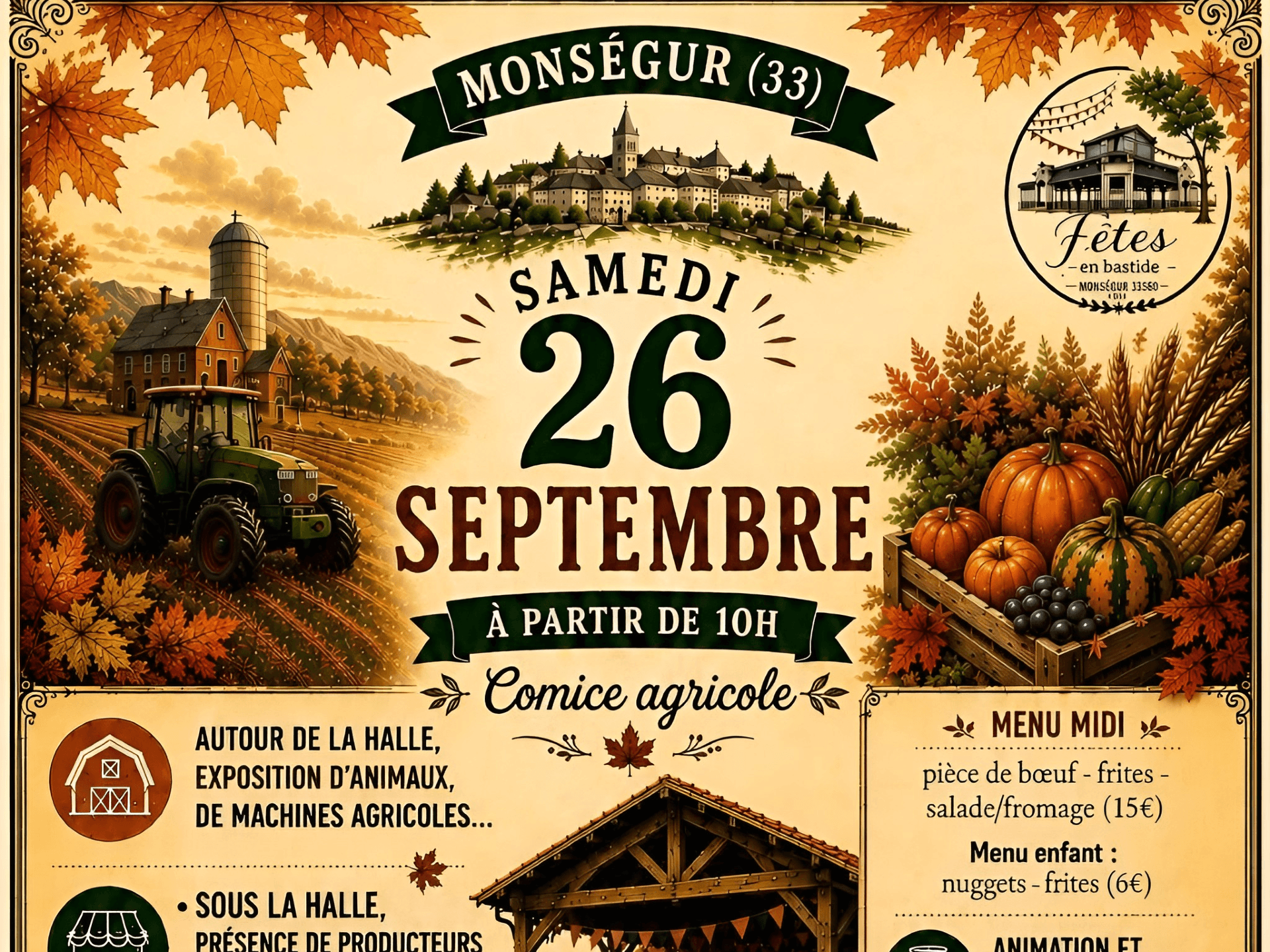 Fêtes en bastide Monségur
